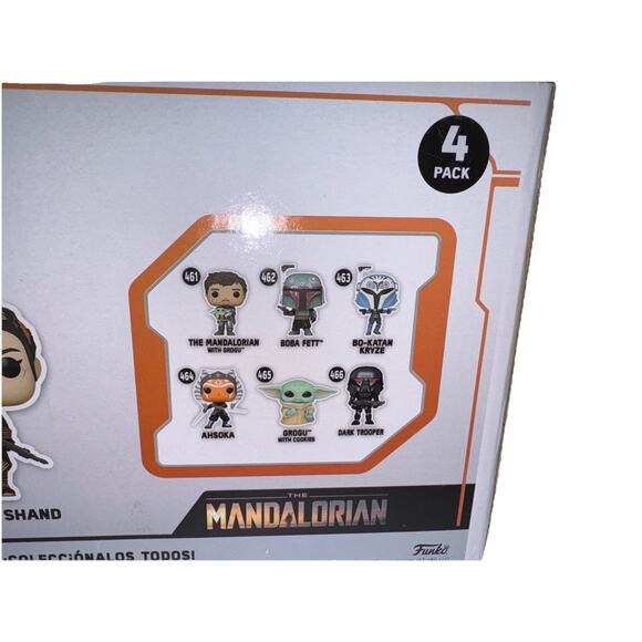 Funko POP! Star Wars - The Mandalorian Ahsoka Boba Fett Fennec 4-Pack Exclusive - Picture 11 of 13